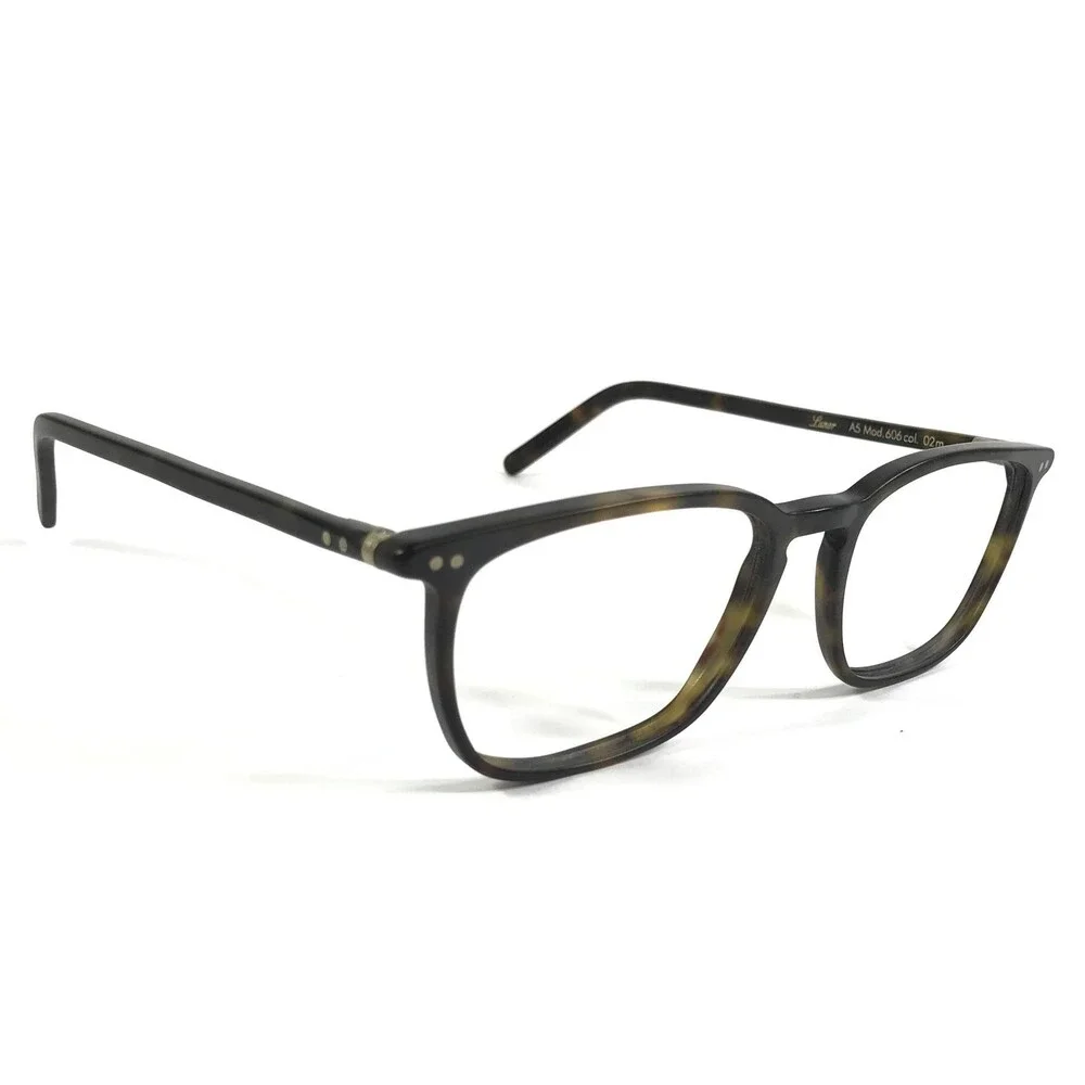 Lunor Eyeglasses Frames A5 Mod.606 col.02m Brown Tortoise Full Rim 54-18-146